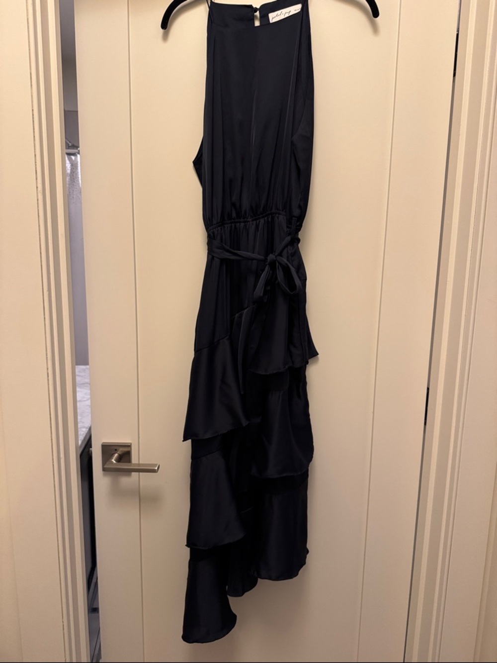 Petal and Pup Navy Seychelles Ruffle Tiered Midi Dress - Picture 4 of 6